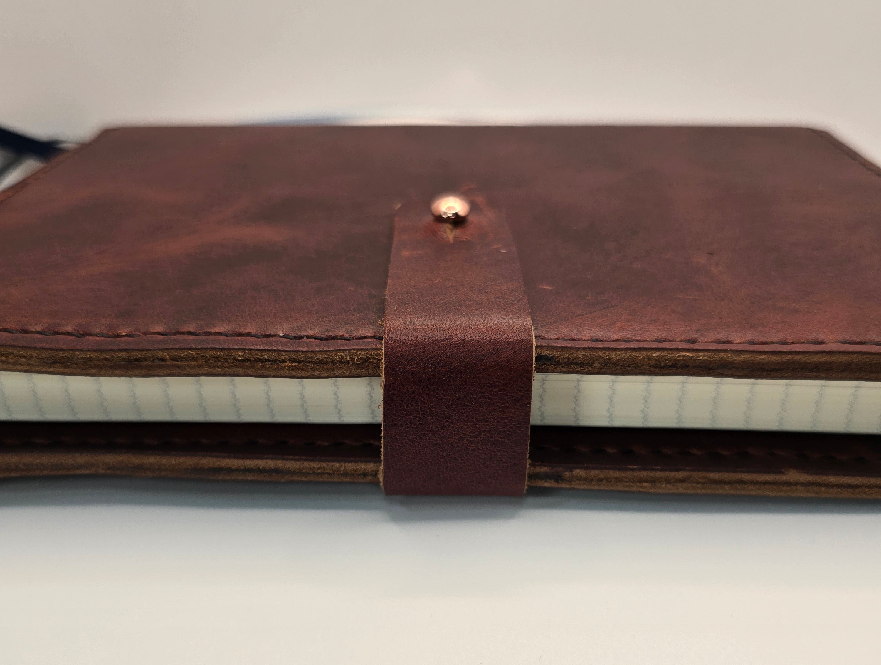 Burgundy Leather Journal Cover