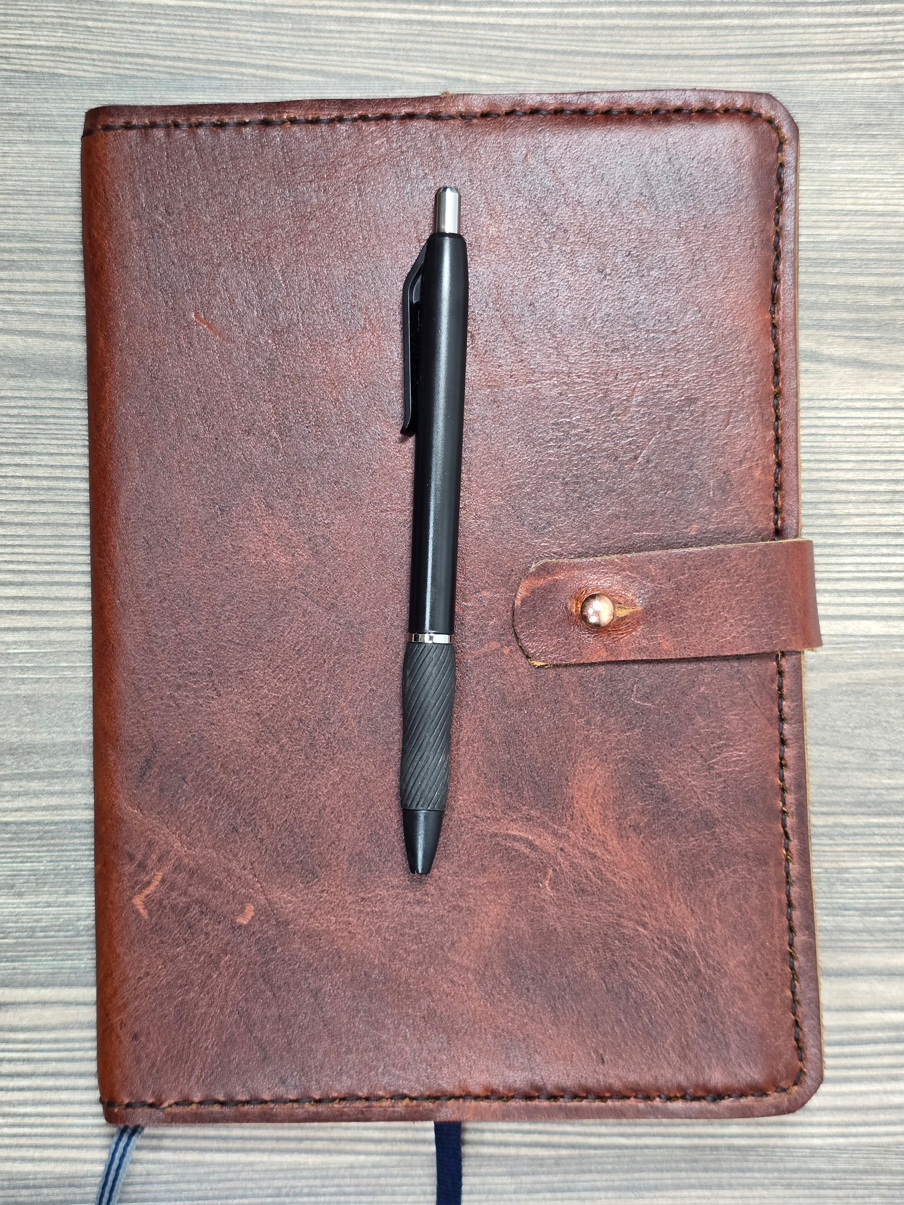 Burgundy Leather Journal Cover
