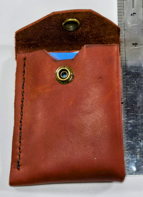 Burgundy Wrinkle Minimalist Wallet